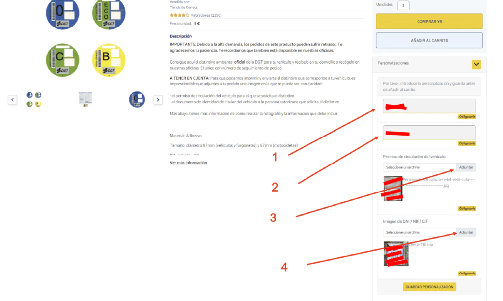 Экологическая наклейка/знак для машины в Испании (Distintivo ambiental DGT | Etiqueta ambiental oficial) 2 Экологическая наклейка/знак для машины в Испании (Distintivo ambiental DGT | Etiqueta ambiental oficial) 1